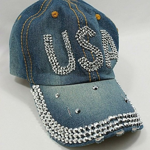 Womens USA Silver Baseball Cap - Picture 7 of 15